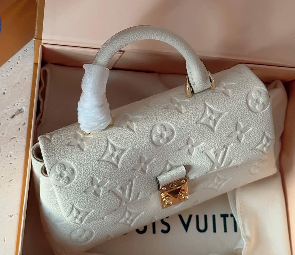 LOUIS VUITTON Nano Madeleine White