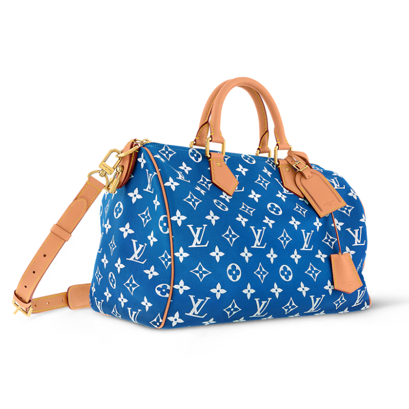 LOUIS VUITTON Speedy P9 Bandoulière 30 Monogram, Blue