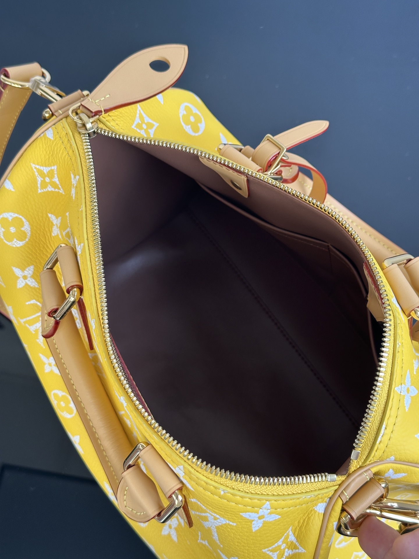 LOUIS VUITTON Speedy P9 Bandoulière 30 Monogram Yellow