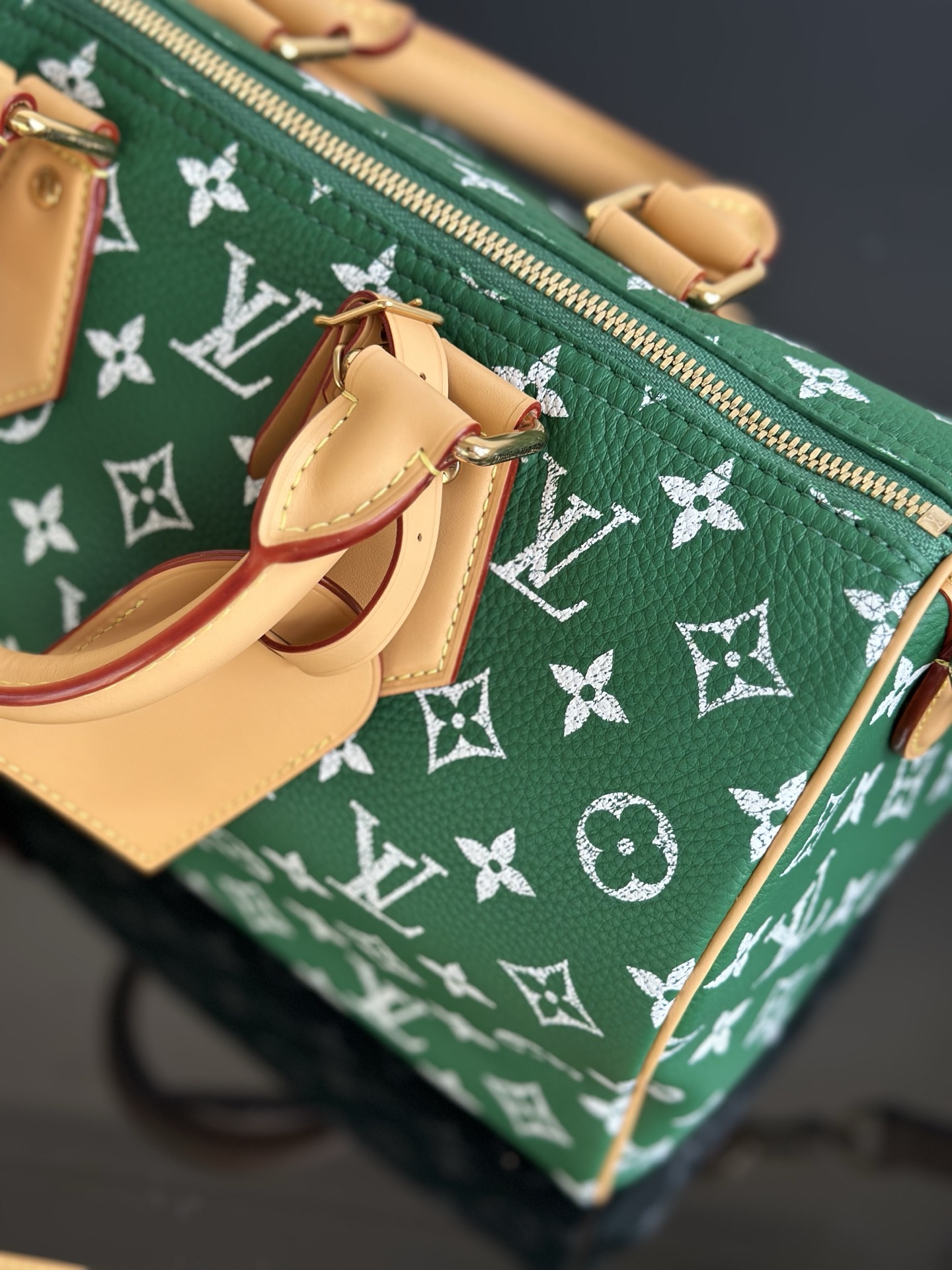 LOUIS VUITTON Speedy P9 Bandoulière 30 Monogram Green