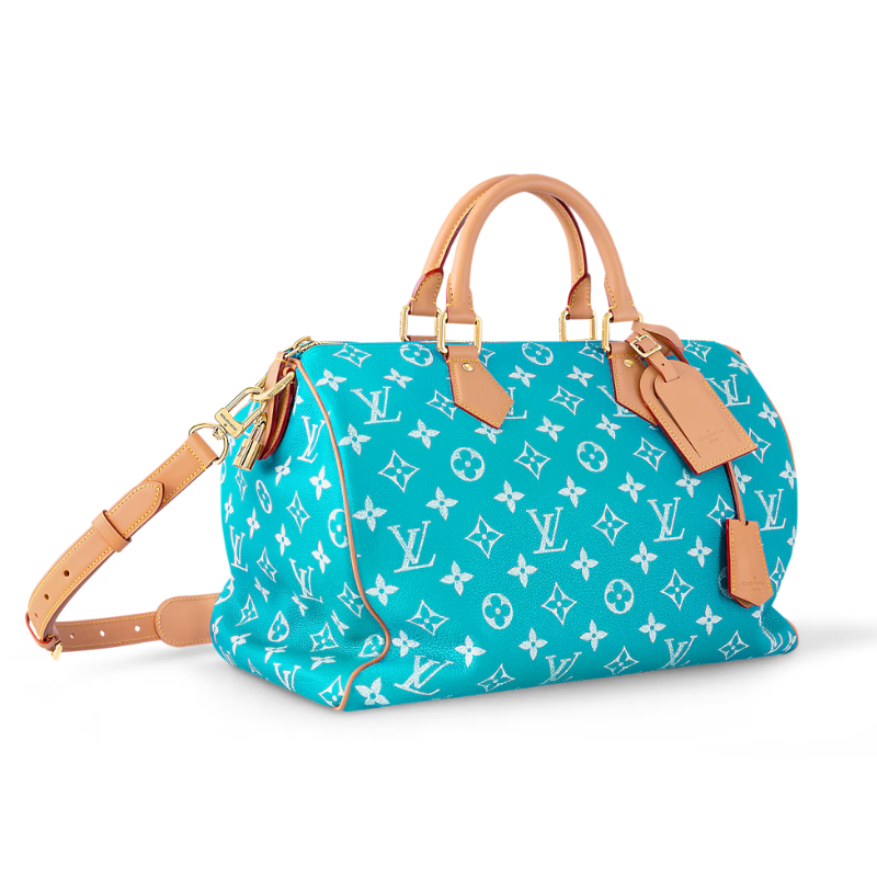LOUIS VUITTON Speedy P9 Bandoulière 30 Monogram Turquoise