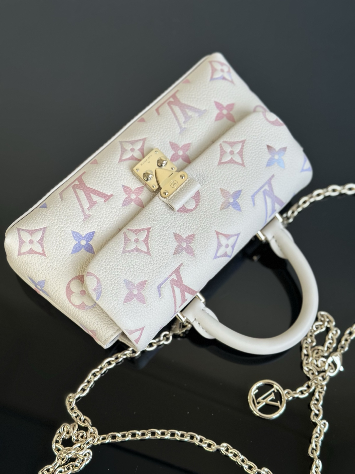 LOUIS VUITTON Nano Madeleine Monogram Empreinte Leather Handbag