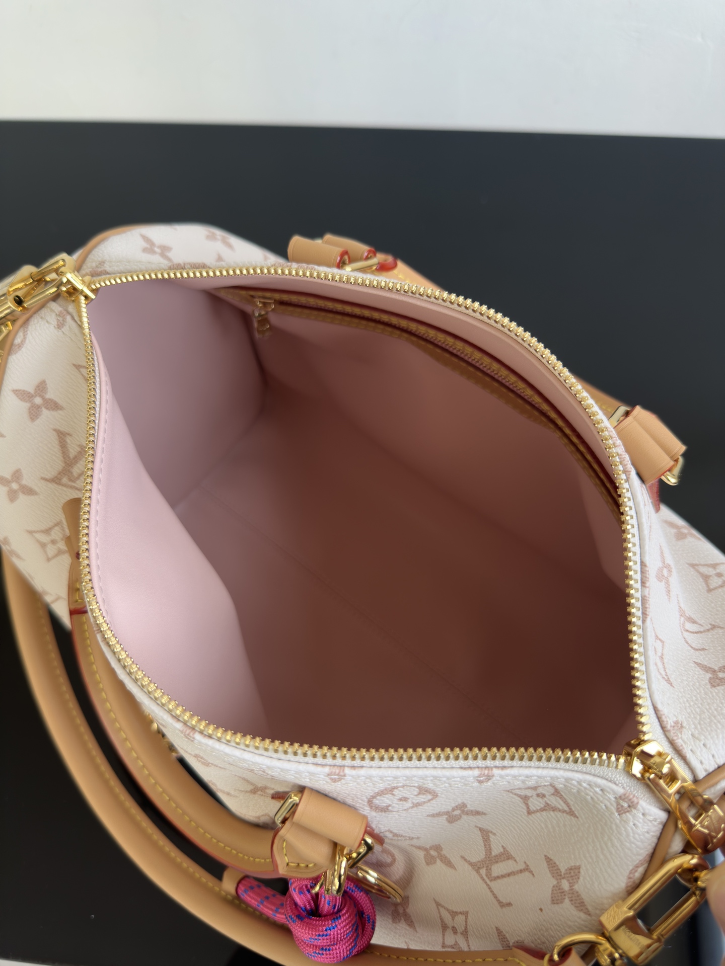 LOUIS VUITTON Speedy Soft 30 Lucky Other Monogram Canvas Handbag