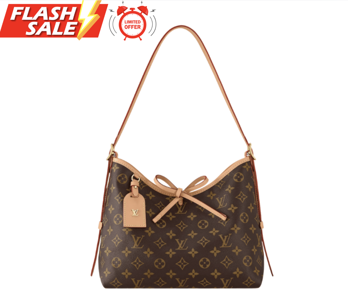 LOUIS VUITTON CARRYALL Handbag MONOGRAM, High Version