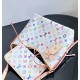LOUIS VUITTON LV x TM Monogram Multicolor CarryAll PM White LOUIS VUITTON LV x TM Monogram Multicolor CarryAll PM White