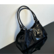 PRADA Spring 2025 Runway Collection Waxed Leather Shoulder Bag PRADA Spring 2025 Runway Collection Waxed Leather Shoulder Bag