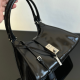 PRADA Spring 2025 Runway Collection Waxed Leather Shoulder Bag PRADA Spring 2025 Runway Collection Waxed Leather Shoulder Bag