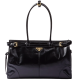 PRADA Bonnie  leather handbag, Black