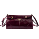 PRADA Bonnie leather handbag, Burgundy