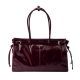 PRADA Bonnie leather handbag, Burgundy
