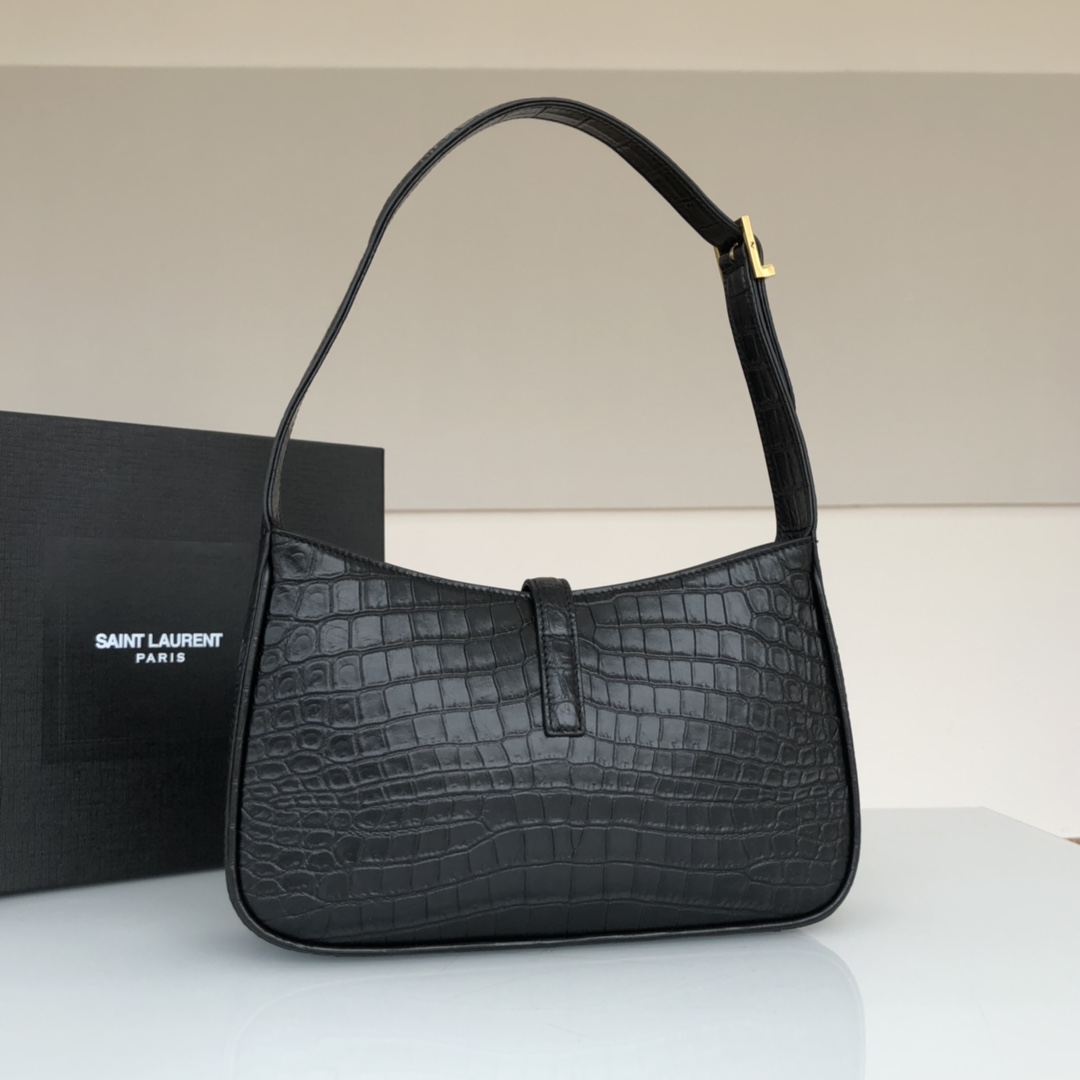 SAINT LAURENT Handbag Crocodile-embossed leather SAINT LAURENT Handbag Crocodile-embossed leather