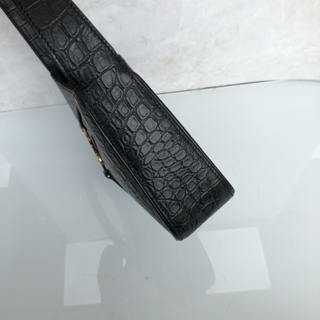 SAINT LAURENT Handbag Crocodile-embossed leather SAINT LAURENT Handbag Crocodile-embossed leather