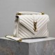 SAINT LAURENT medium College leather cross body bag White SAINT LAURENT medium College leather cross body bag White