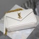 SAINT LAURENT medium College leather cross body bag White SAINT LAURENT medium College leather cross body bag White