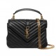 SAINT LAURENT medium College leather cross body bag Black SAINT LAURENT medium College leather cross body bag Black