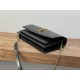 SAINT LAURENT SUNSET BOX Handbag Black+Golden 810997 SAINT LAURENT SUNSET BOX Handbag Black+Golden 810997