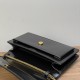 SAINT LAURENT SUNSET BOX Handbag Black+Golden 810997 SAINT LAURENT SUNSET BOX Handbag Black+Golden 810997