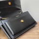 SAINT LAURENT SUNSET BOX Handbag Black+Golden 810997 SAINT LAURENT SUNSET BOX Handbag Black+Golden 810997
