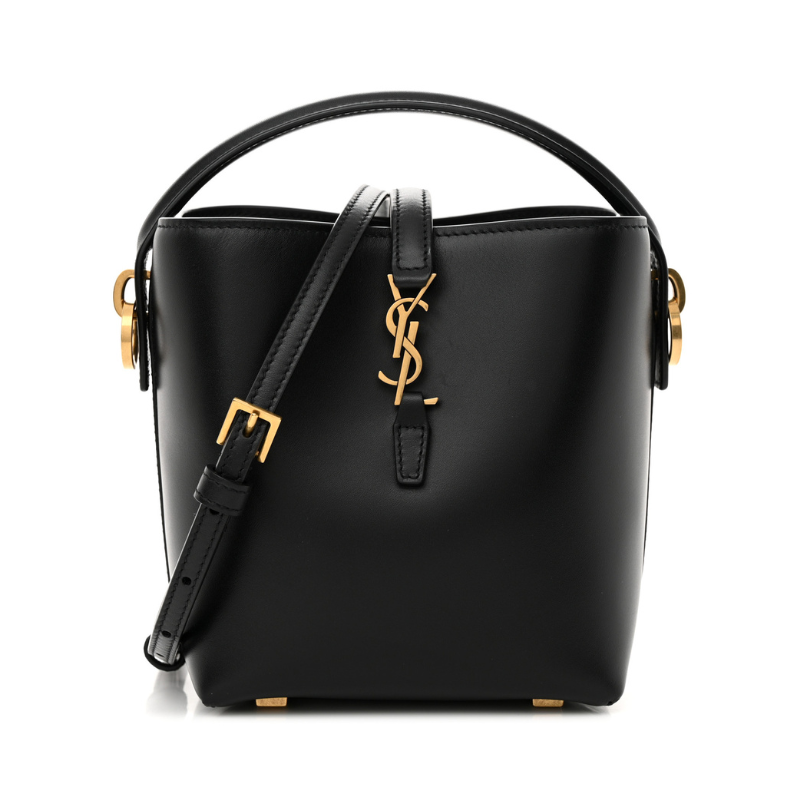 SAINT LAURENT Le 37 Leather Bucket Bag
