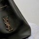 SAINT LAURENT POCHON in lambskin Handbag Black