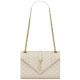 SAINT LAURENTENVELOPE MEDIUM IN QUILTED GRAIN DE POUDRE EMBOSSED LEATHER 