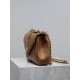SAINT LAURENT Medium Monogram Matelasse College Bag, Brown