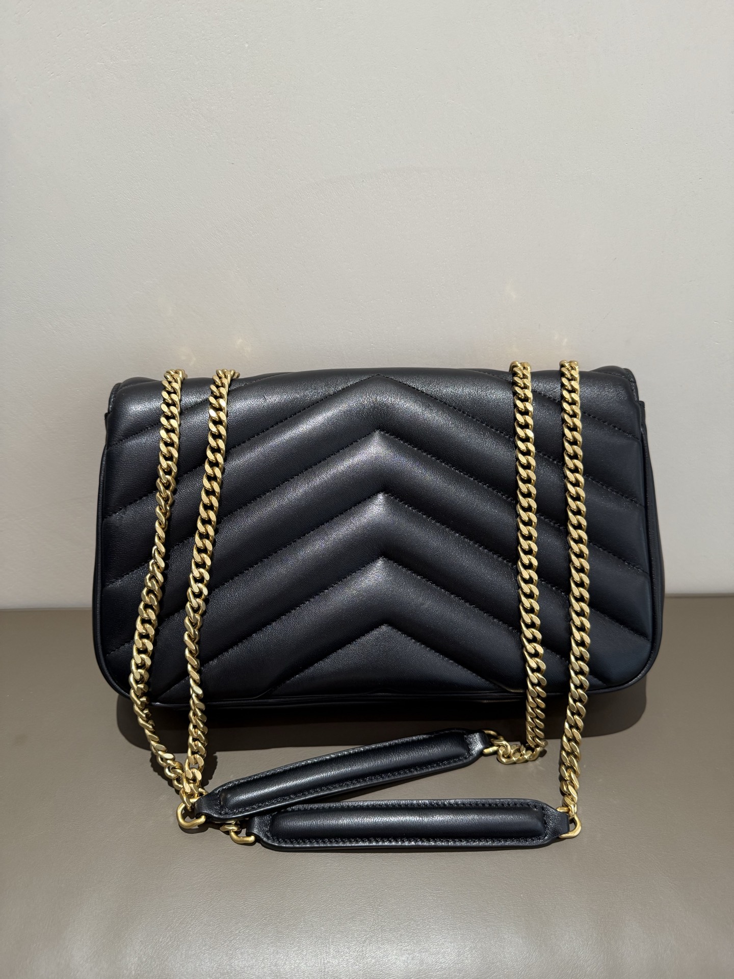 SAINT LAURENT Loulou Chain Bag in lambskin