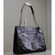 SAINT LAURENT Crinkled Calfskin Matelasse Monogram Niki Shopper Tote Black