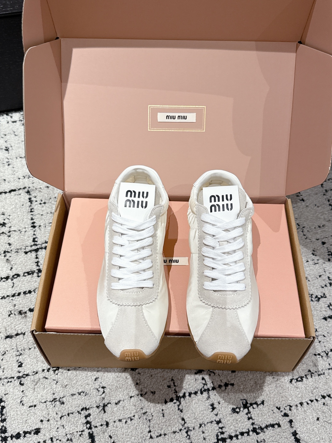 MIUMIU 2025 Spring Summer German training  shoes,Sneakers