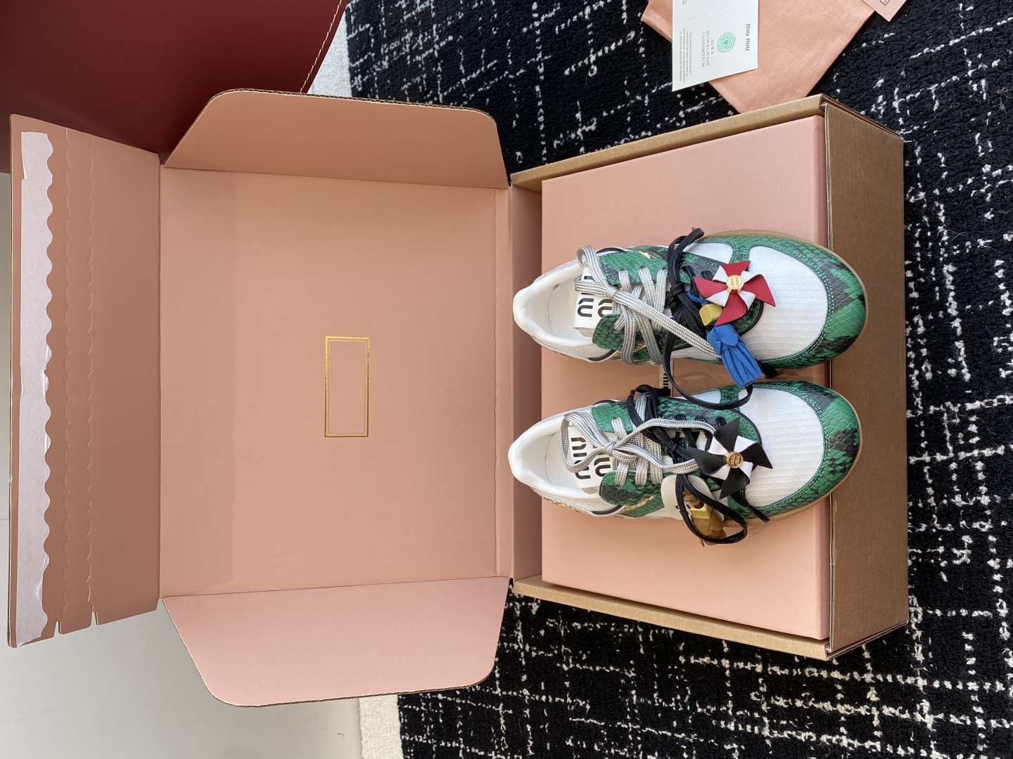 MIUMIU 25SS New Collection Unisex German Trainer Casual Shoes