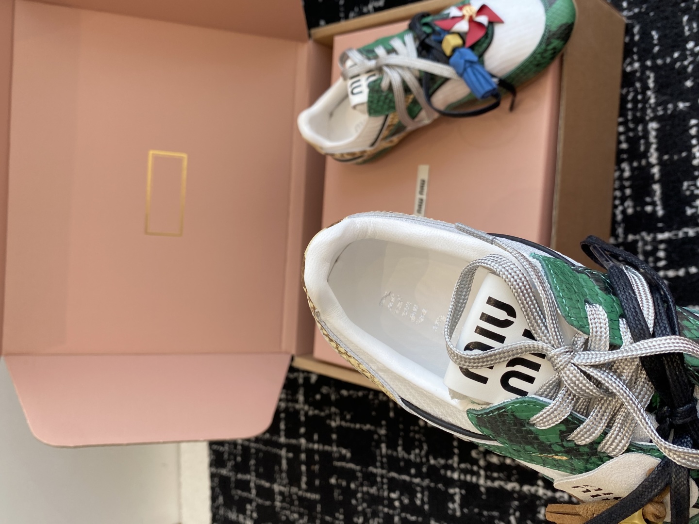 MIUMIU 25SS New Collection Unisex German Trainer Casual Shoes MIUMIU 25SS New Collection Unisex German Trainer Casual Shoes