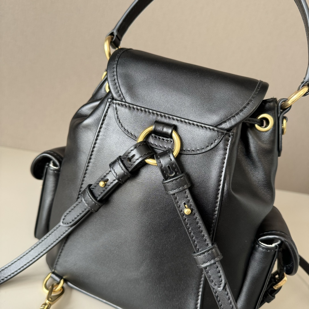 MIUMIU Black Leather backpack