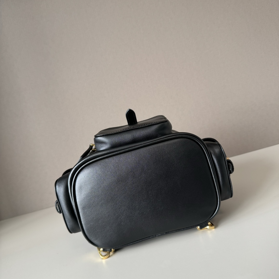 MIUMIU Black Leather backpack