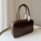 MIU MIU Soft Calf Softy Medium Beau Top Handle Bag Briarwood