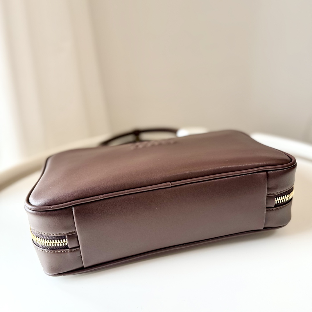 MIU MIU Soft Calf Softy Medium Beau Top Handle Bag Briarwood