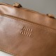 MIU MIU  Pocket Nappa Leather Bag in Brown