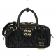 MIUMIU Arcadie Matelassé Soft Sheep Leather Handbag,Black MIUMIU Arcadie Matelassé Soft Sheep Leather Handbag,Black
