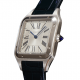 Cartier Santos - Dumont watch, quartz stainless, steel, deep blue leather strap Cartier Santos - Dumont watch, quartz stainless, steel, deep blue leather strap