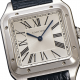Cartier Santos - Dumont watch, quartz stainless, steel, deep blue leather strap Cartier Santos - Dumont watch, quartz stainless, steel, deep blue leather strap