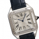 Cartier Santos - Dumont watch, quartz stainless, steel, deep blue leather strap Cartier Santos - Dumont watch, quartz stainless, steel, deep blue leather strap