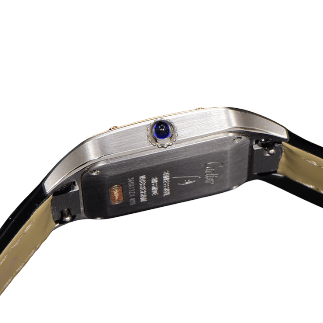 Cartier Santos - Dumont watch, stainless - steel color - rose gold - plated, quartz Cartier Santos - Dumont watch, stainless - steel color - rose gold - plated, quartz