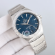 OMEGA, Constellation series 41mm, stainless - steel case with a stainless - steel bracelet, men's watch, blue + platinum OMEGA, Constellation series 41mm, stainless - steel case with a stainless - steel bracelet, men's watch, blue + platinum
